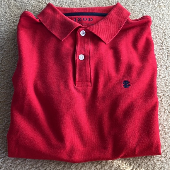 Red Izod Polo Shirt Small - Picture 2 of 2